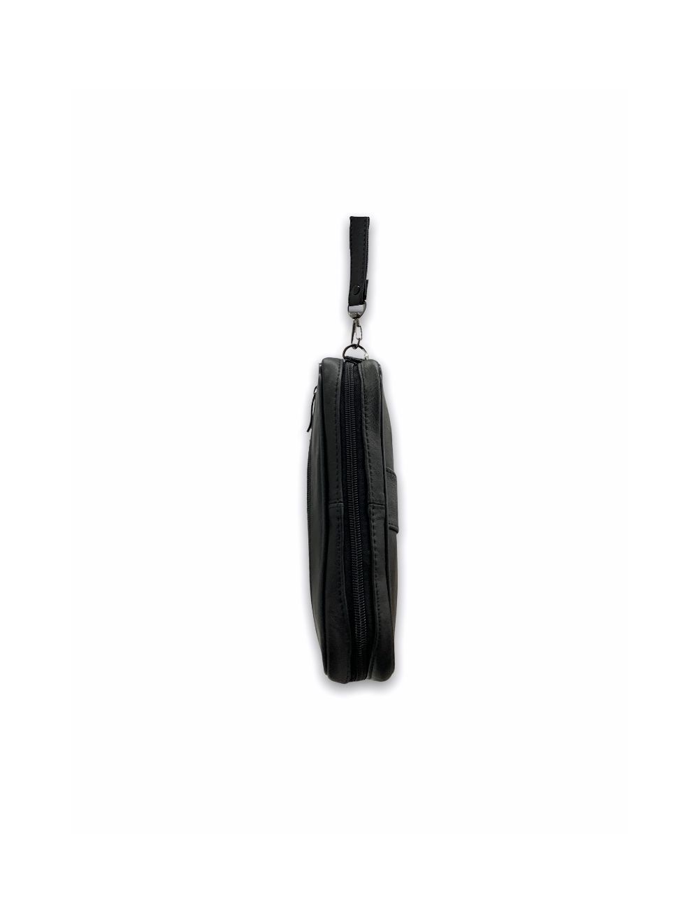 Tom&eva Pochette Main Sacoche En Cuir D'agneau Véritable-01-Noir