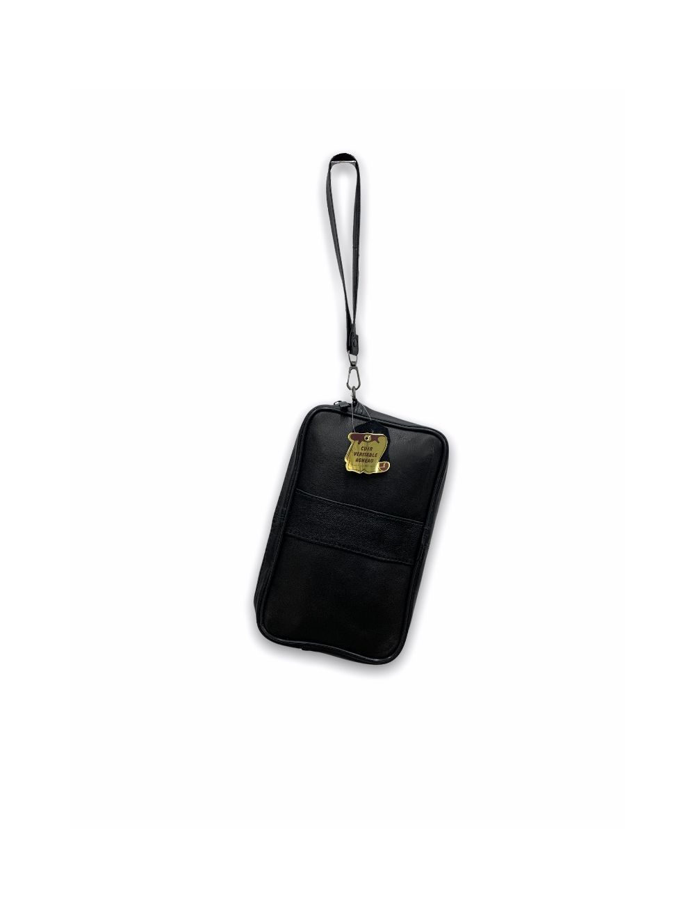 Tom&eva Pochette Main Sacoche En Cuir D'agneau Véritable-01-Noir