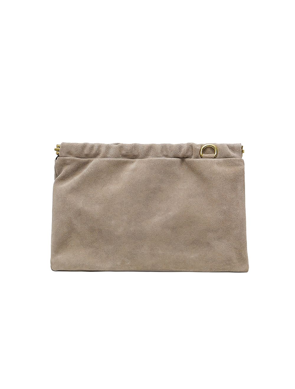 tom&eva Pochette Porté Croisé en Croûte Cuir Vachette Suède-JINANE 4024-Beige