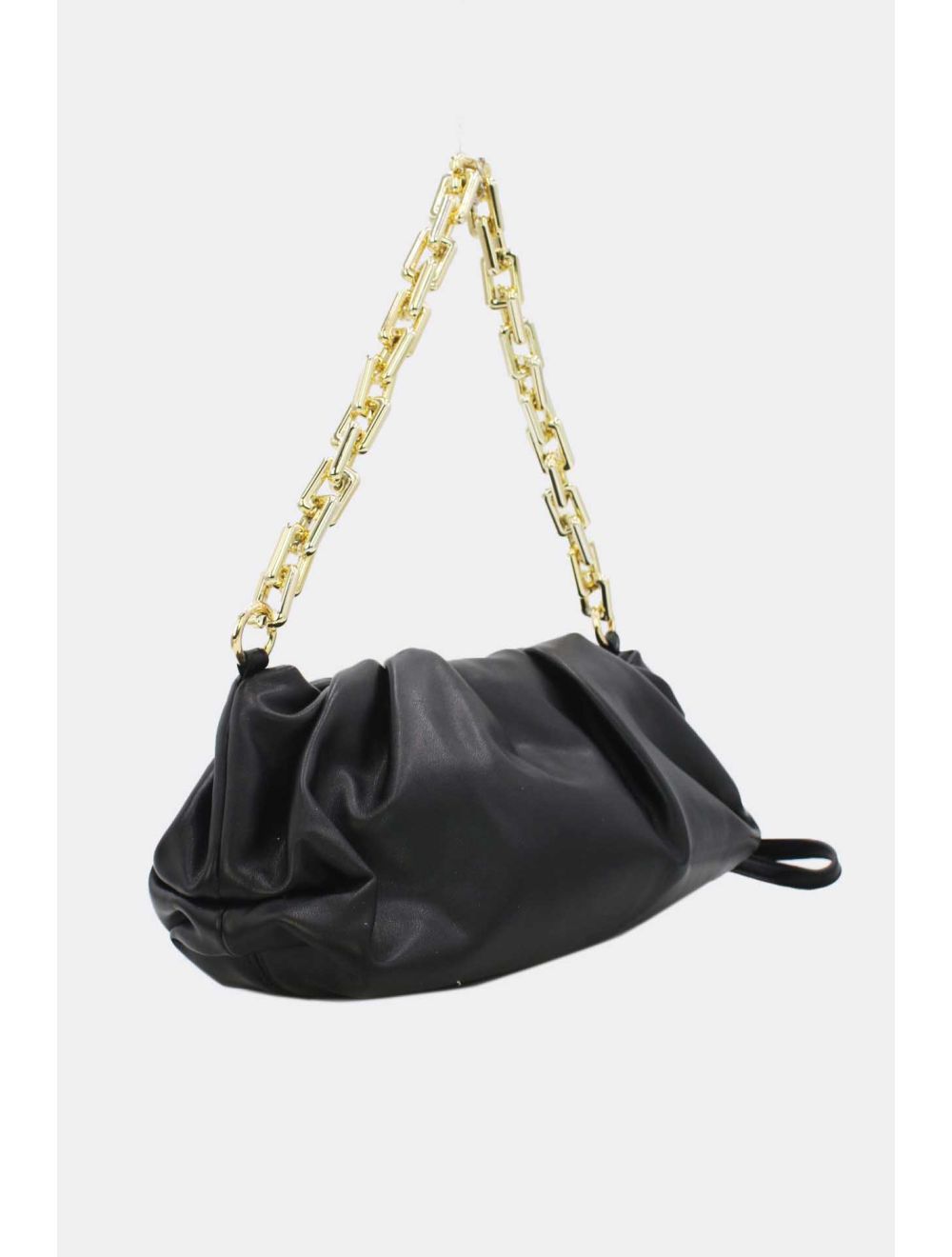 Tom&eva Pochette Pouch à Fronces Souple Double Bandoulière-20H-2980-Noir