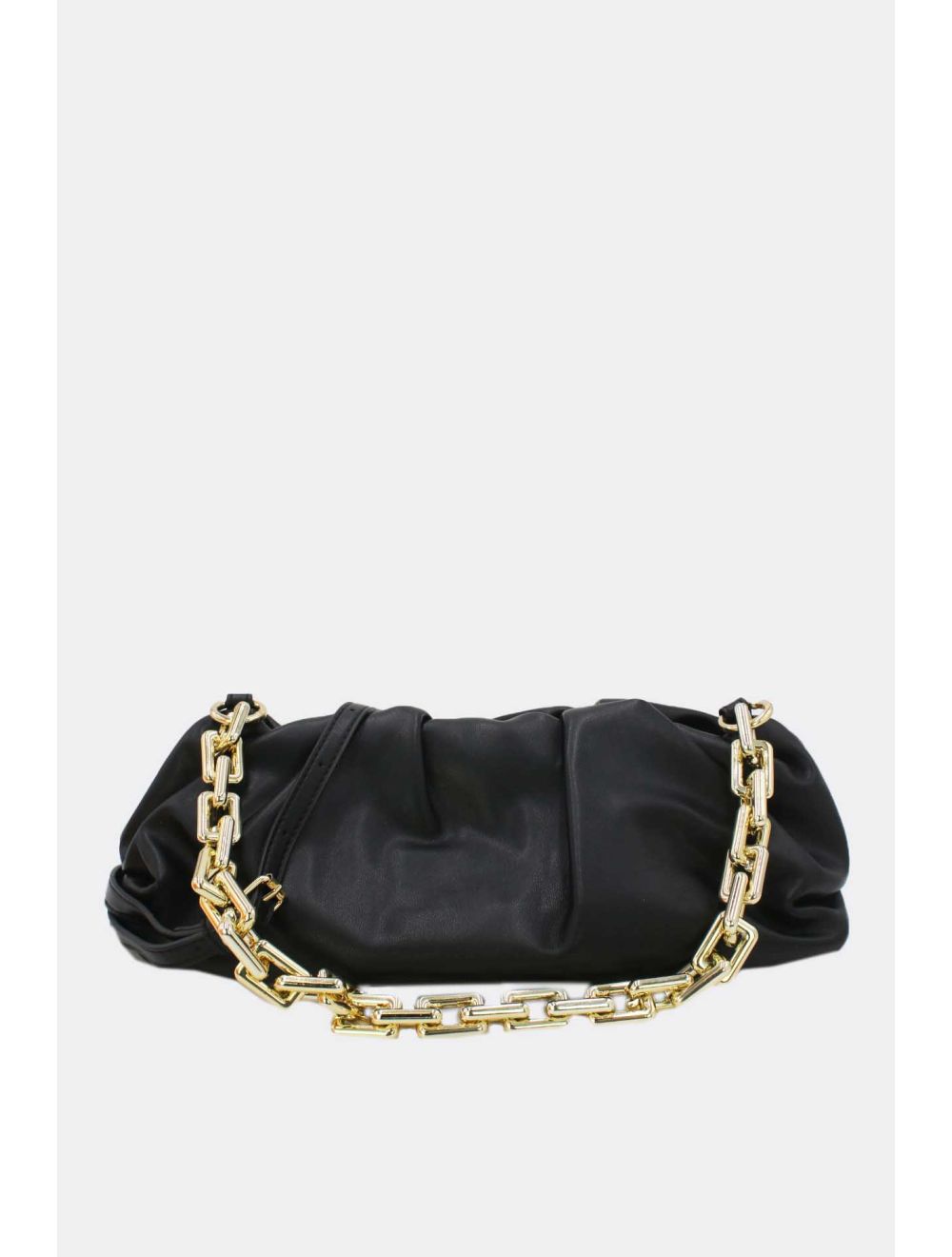 Tom&eva Pochette Pouch à Fronces Souple Double Bandoulière-20H-2980-Noir