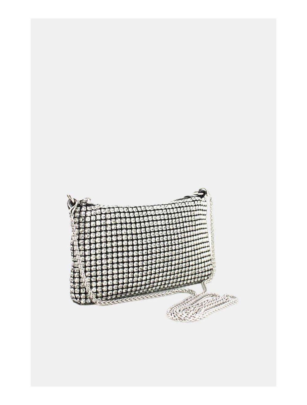 Tom&eva Pochette Soirée Avec Strasse -22P-5601-Black