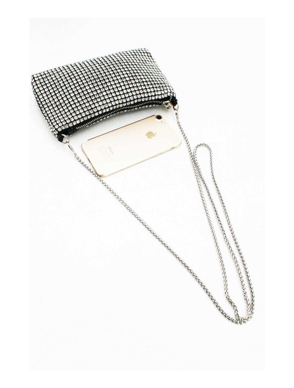 Tom&eva Pochette Soirée Avec Strasse -22P-5601-Black