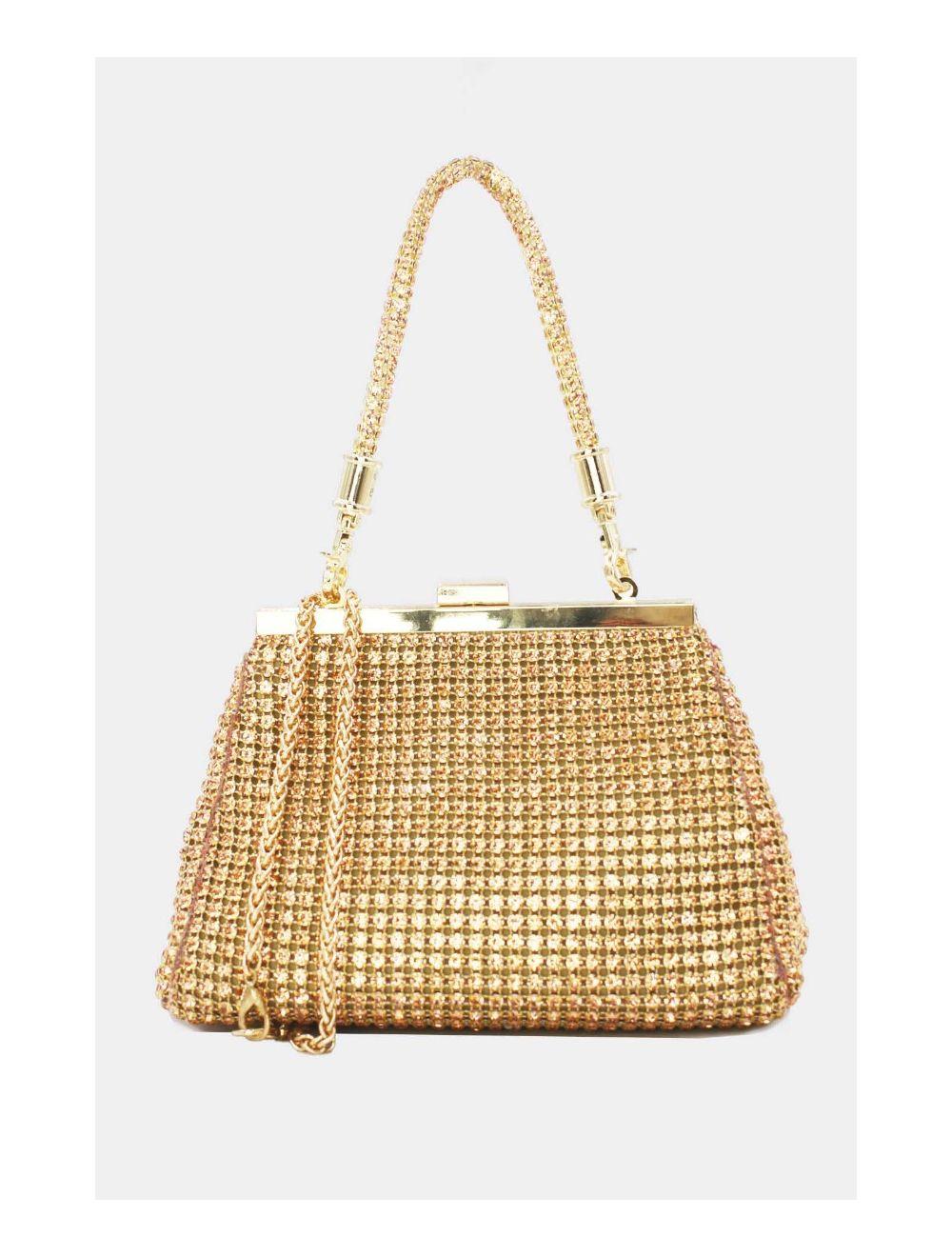 Tom&eva Pochette Soirée Et Mariage Strass 23P-5823-Champagne