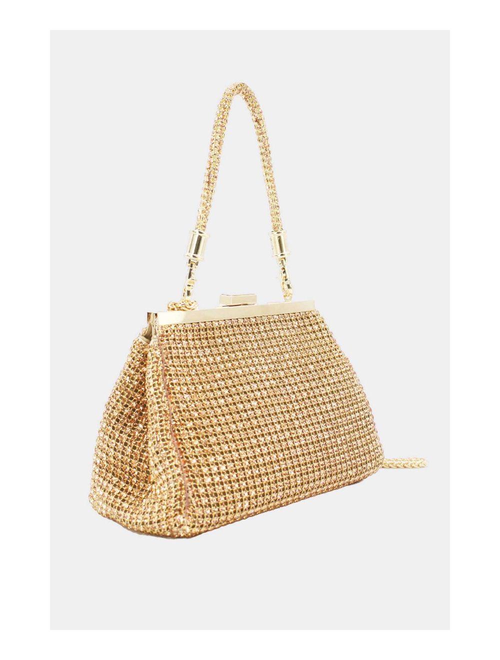 Tom&eva Pochette Soirée Et Mariage Strass 23P-5823-Champagne