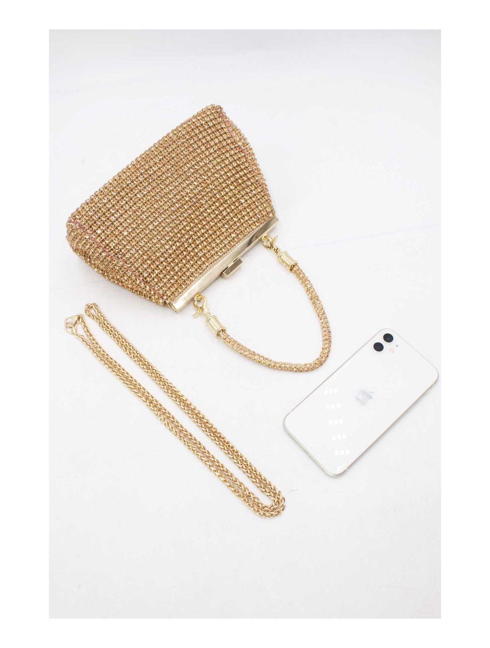 tom&eva Pochette Soirée Et Mariage Strass 23P-5823-Champagne