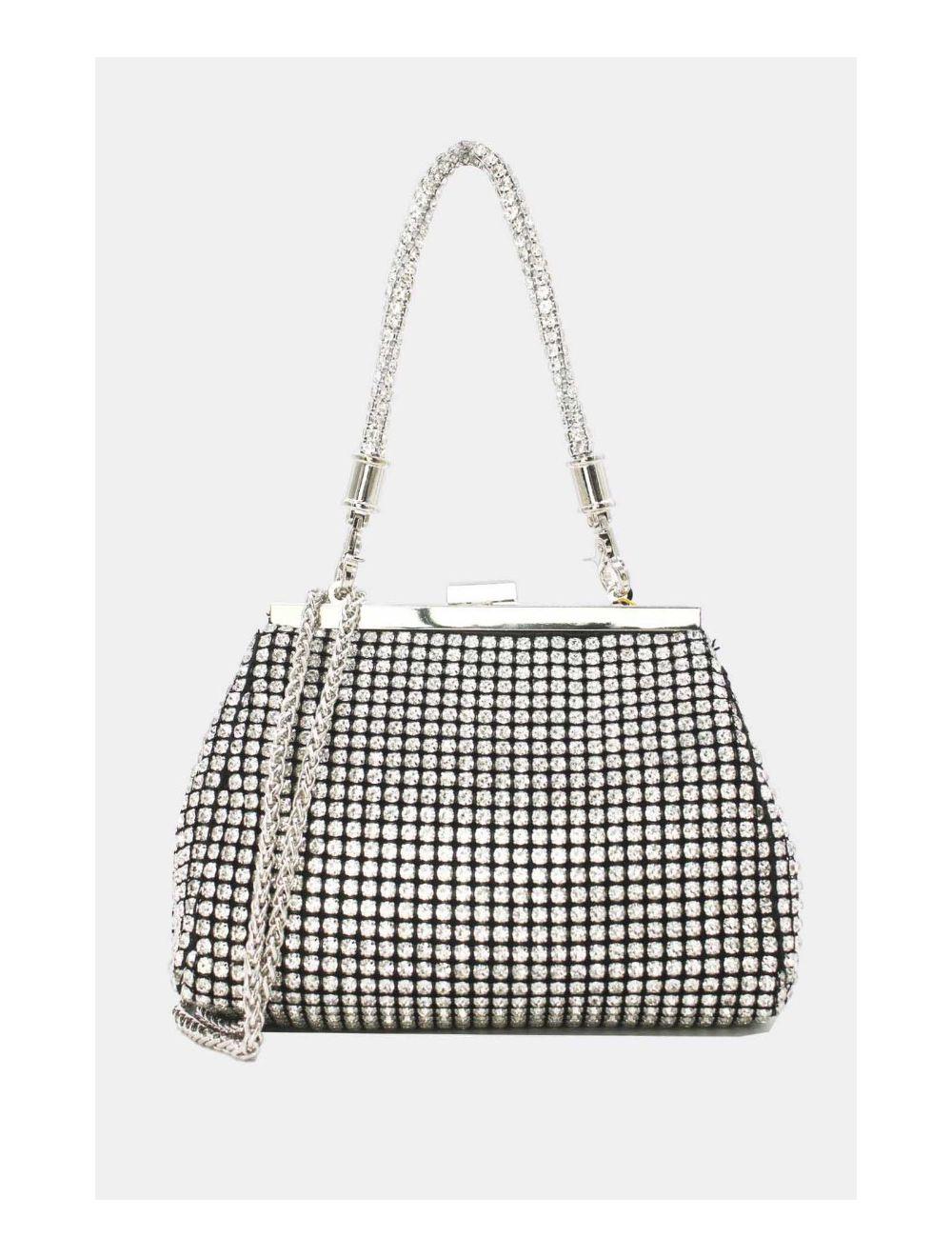 Tom&eva Pochette Soirée Et Mariage Strass 23P-5823-Noir