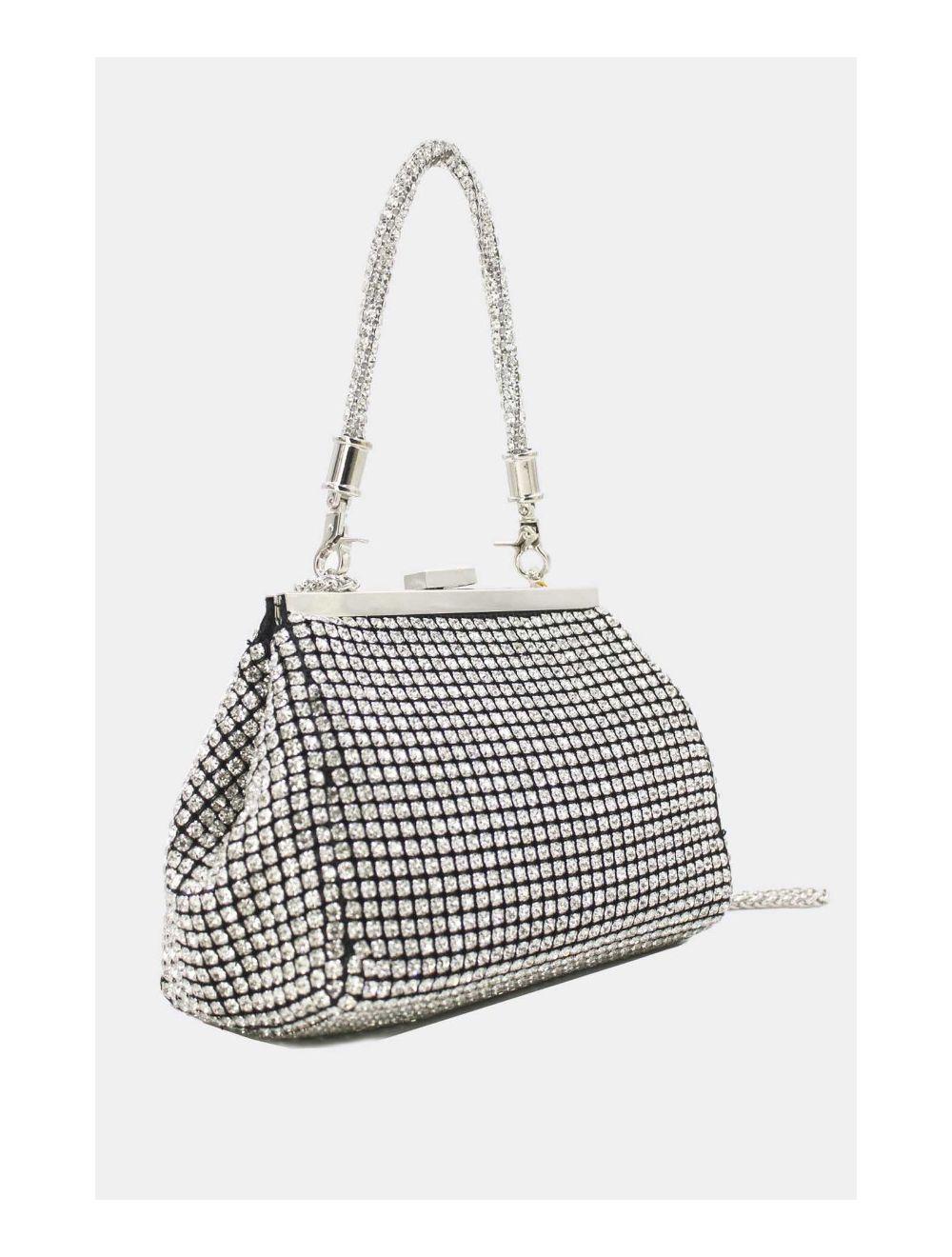 Tom&eva Pochette Soirée Et Mariage Strass 23P-5823-Noir