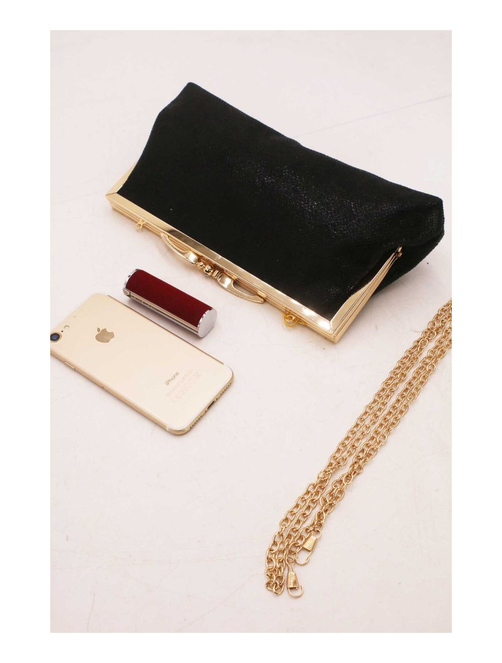 Tom&eva Pochette Soirée Ou Mariage Avec Bandoulière-19G-2813-Noir