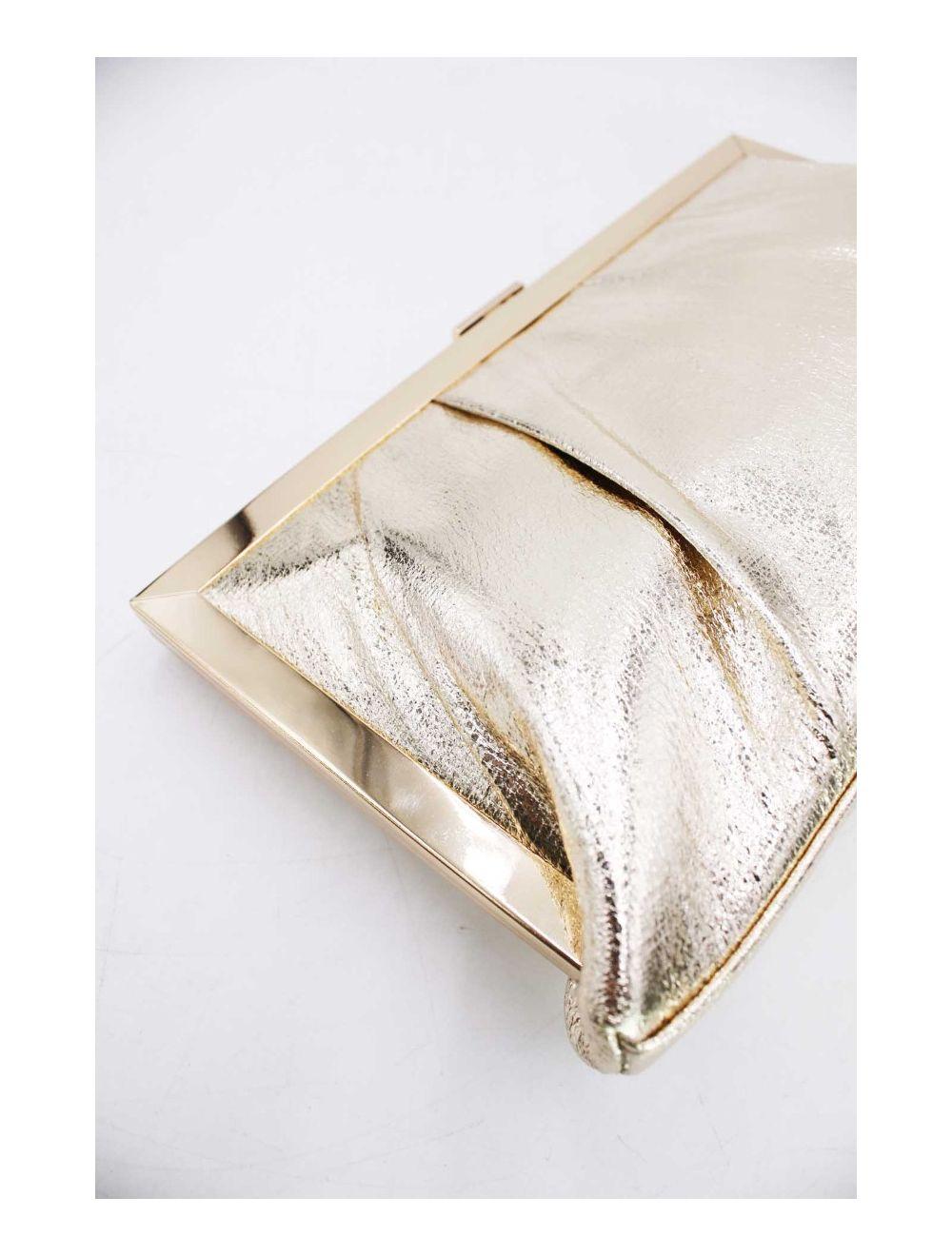 Tom&eva Pochette Soirée Ou Mariage Avec Bandoulière-19G-2812-Doré