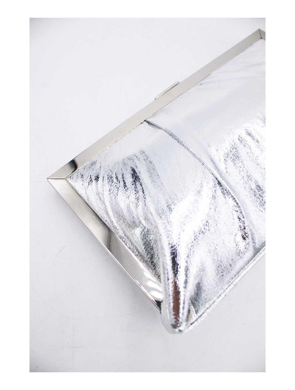 Tom&eva Pochette Soirée Ou Mariage Avec Bandoulière-19G-2812-Argent