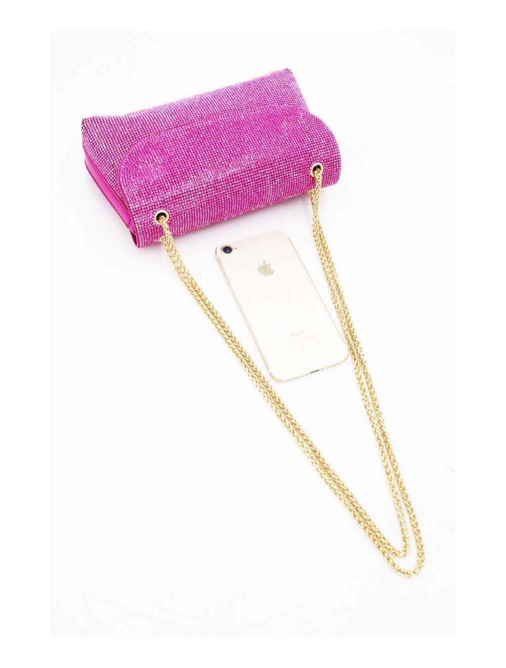 Tom&eva Pochette Soirée Ou Mariage Avec Strass -21P-5115-Rose