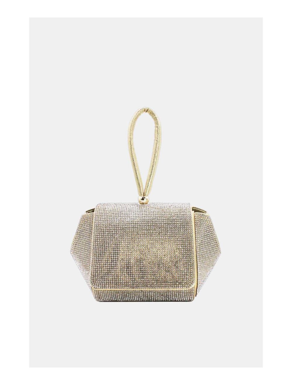 Tom&eva Pochette Soirée Ou Mariage Avec Strass -21P-5355-Gold