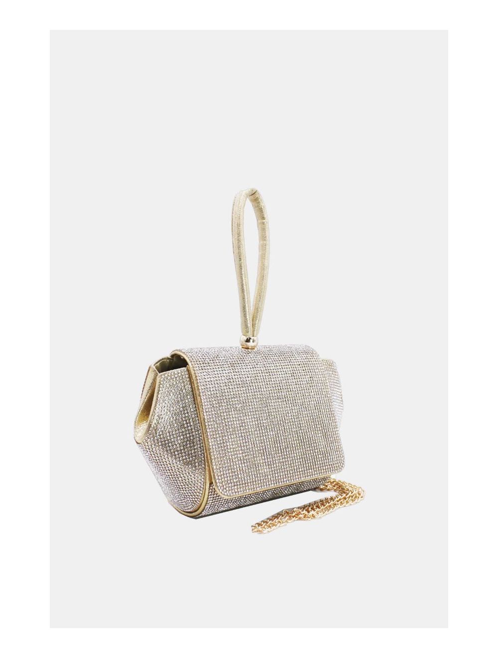 Tom&eva Pochette Soirée Ou Mariage Avec Strass -21P-5355-Gold