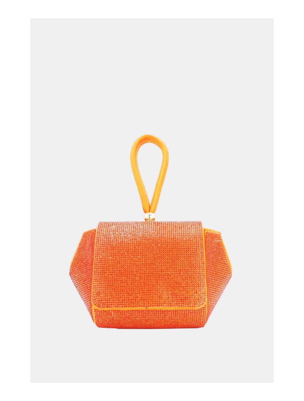 Tom&eva Pochette Soirée Ou Mariage Avec Strass -21P-5355-Orange