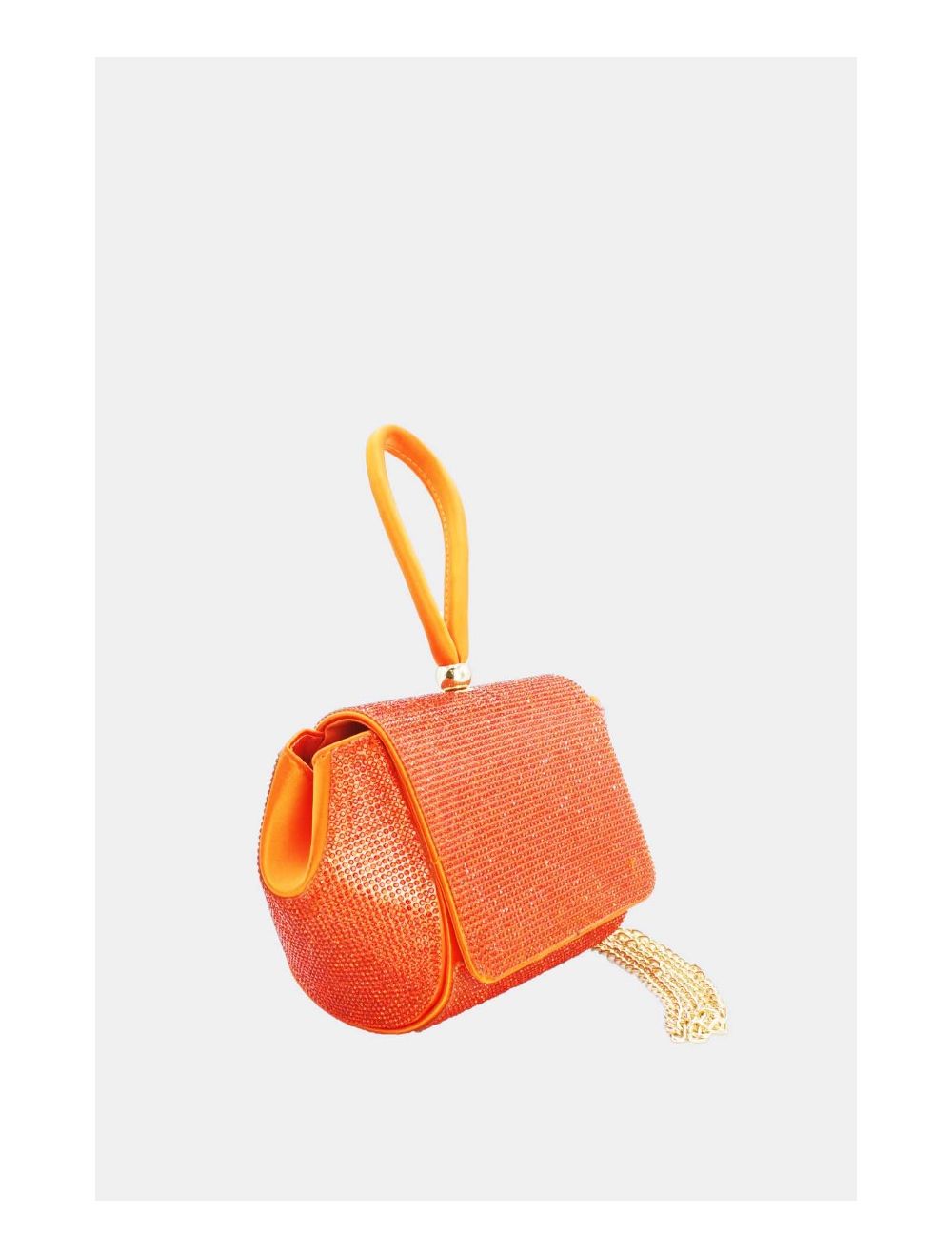 Tom&eva Pochette Soirée Ou Mariage Avec Strass -21P-5355-Orange