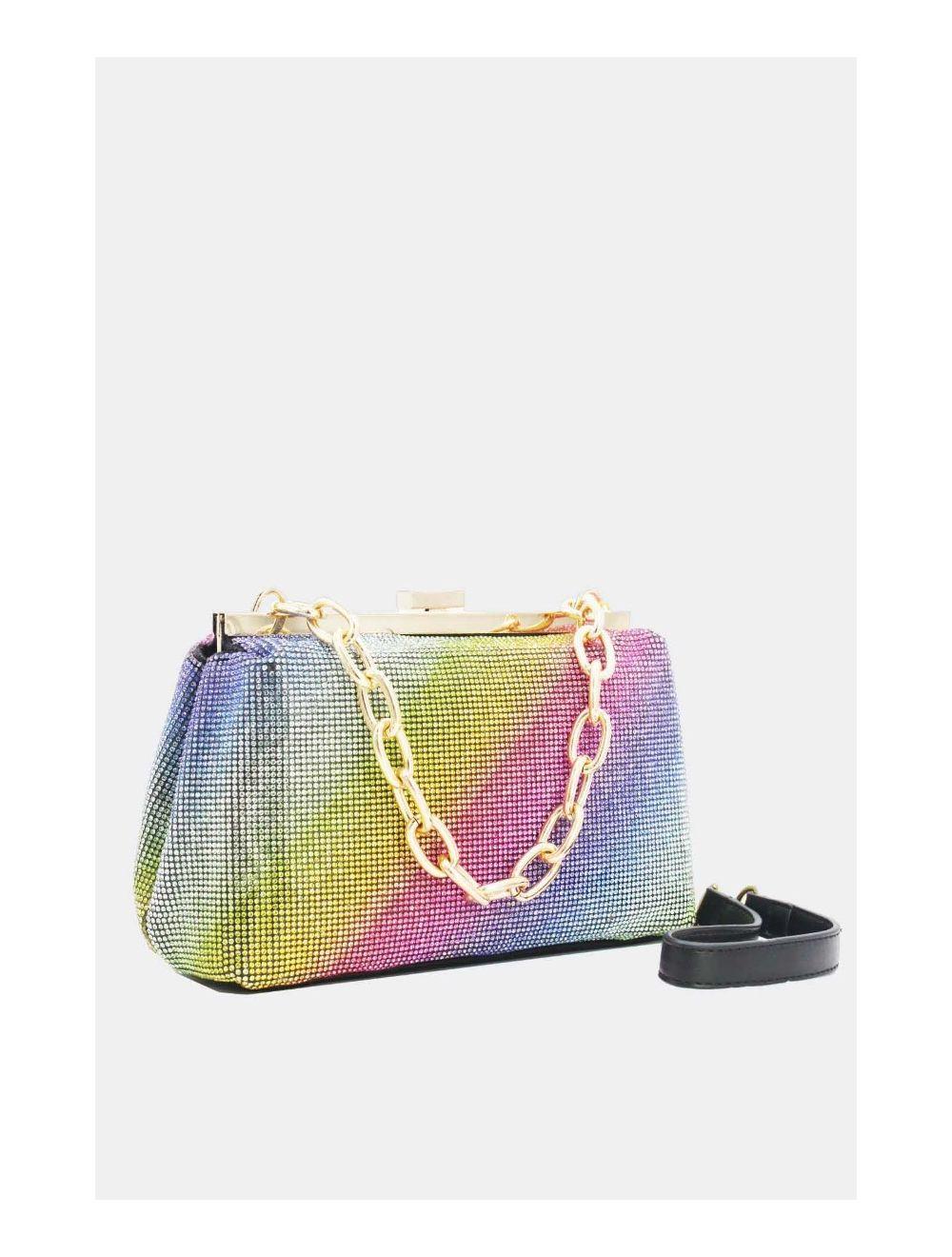 Tom&eva Pochette Soirée Ou Mariage Avec Strass -22P-5387-Multi