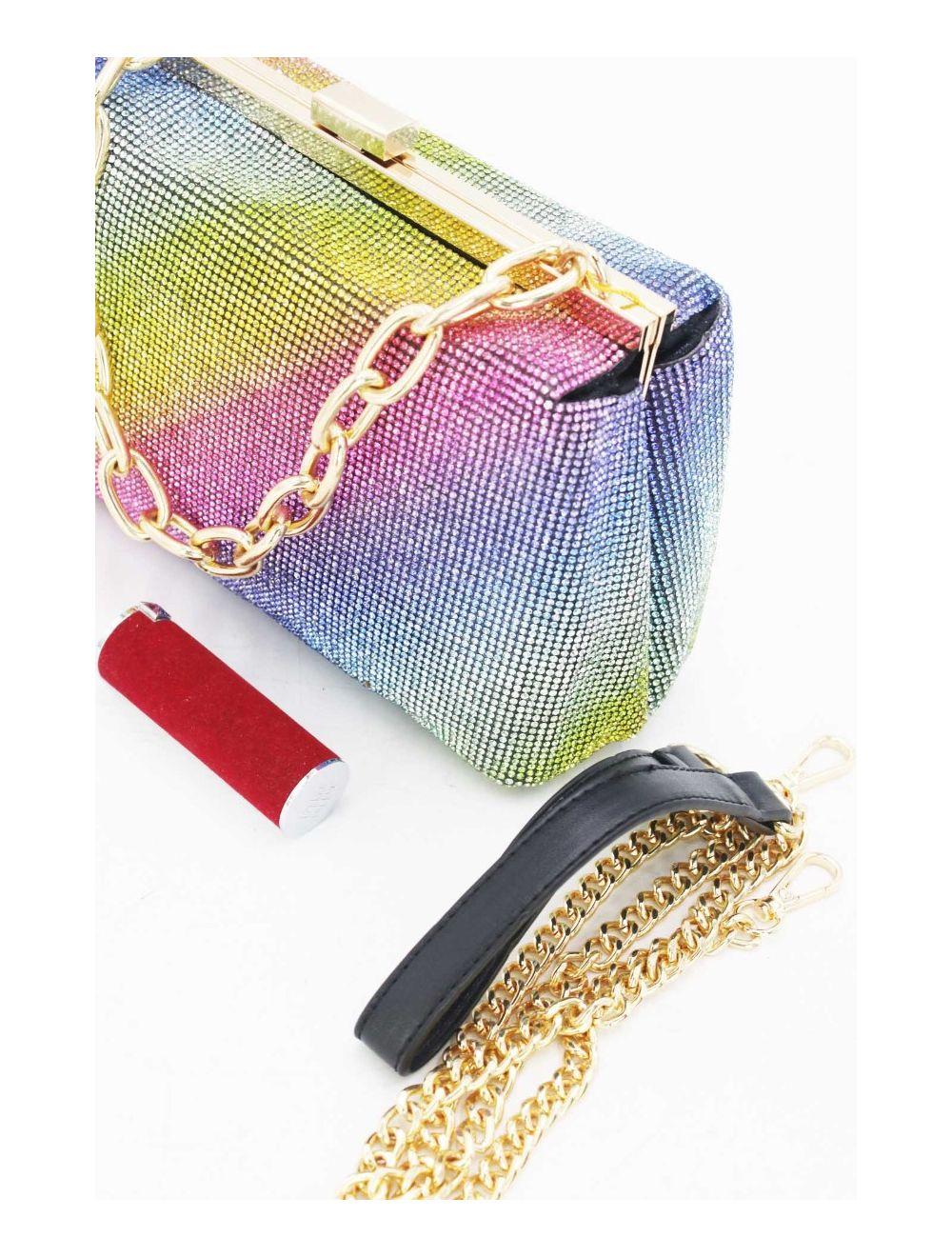 Tom&eva Pochette Soirée Ou Mariage Avec Strass -22P-5387-Multi