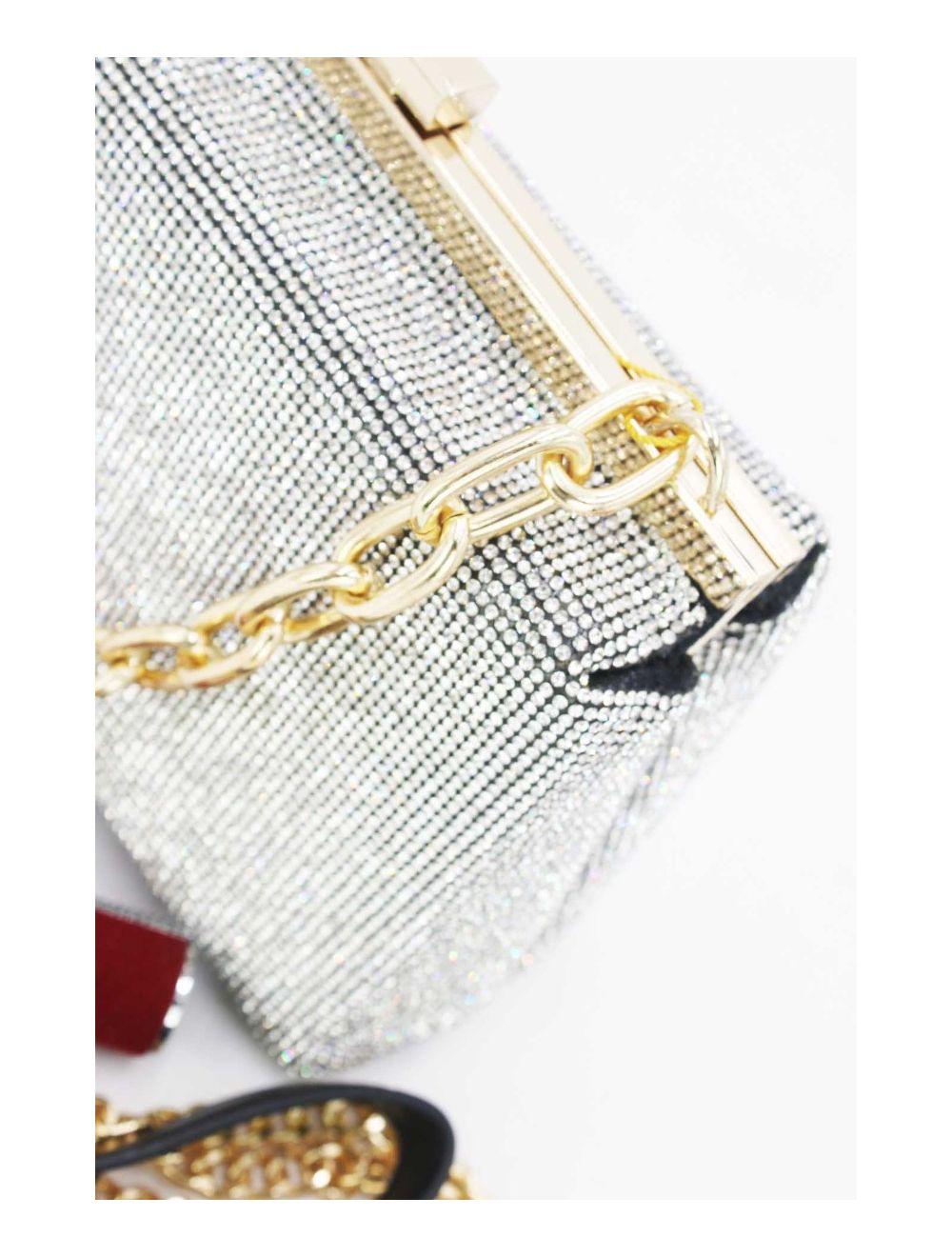 Tom&eva Pochette Soirée Ou Mariage Avec Strass -22P-5387-Noir