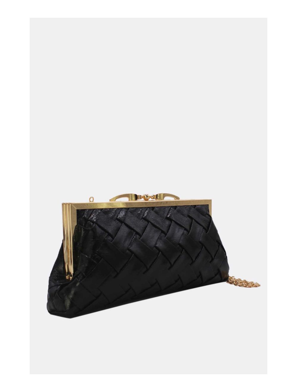 Tom&eva Pochette Soirée Ou Marriage Tressé 24P-6131-Noir