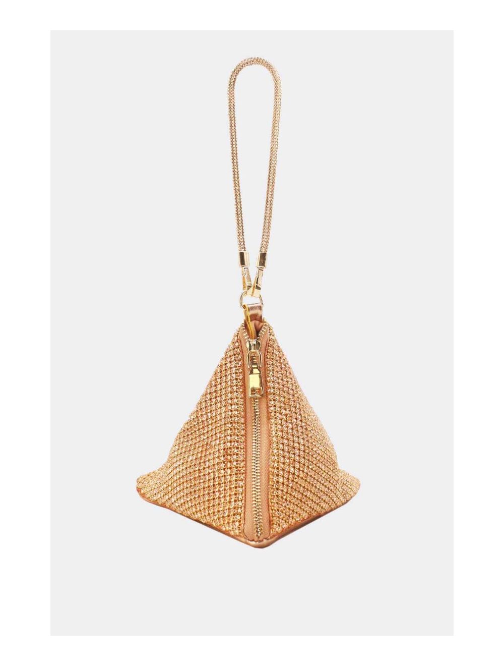 Tom&eva Pochette Soirée Triangle Strass 23P-5735-Champagne