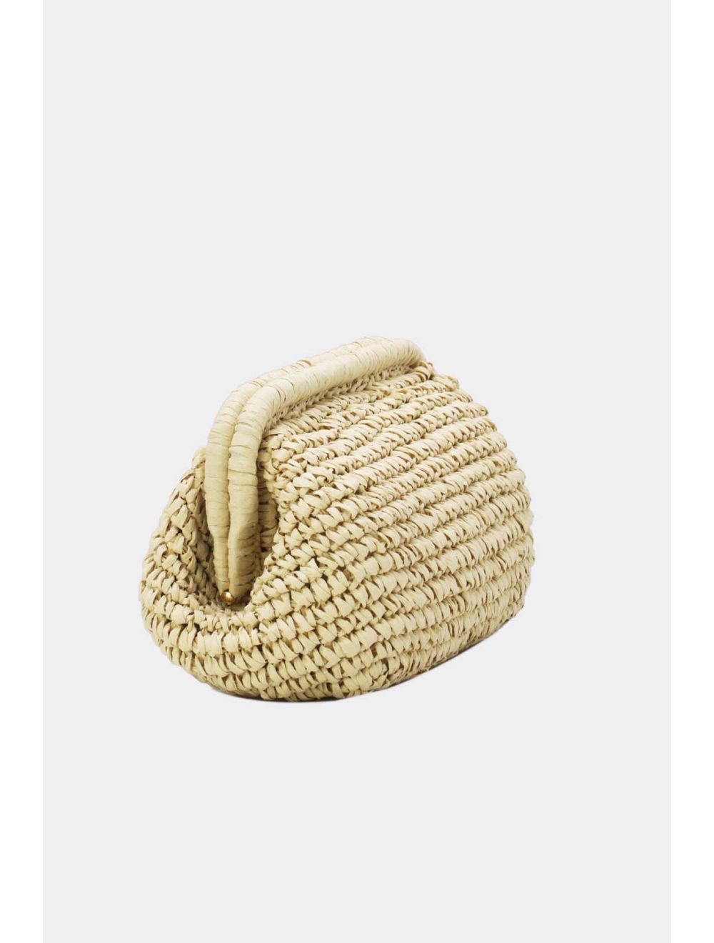 Tom&eva Pochette Structure En Paille 24P-6069-Beige