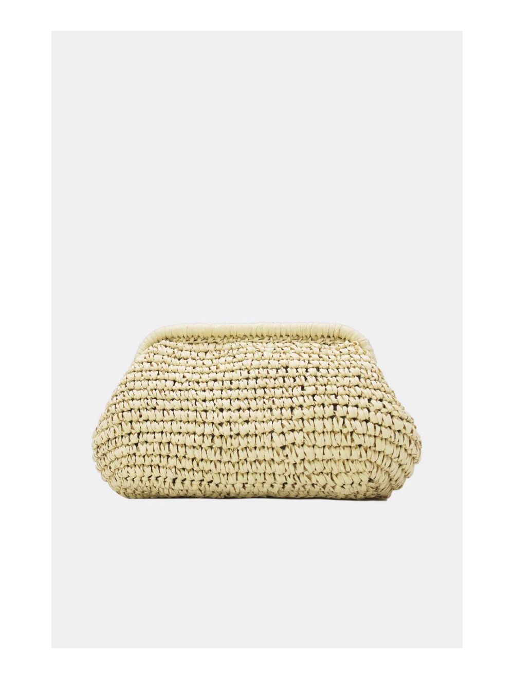 tom&eva Pochette Structure En Paille 24P-6069-Beige