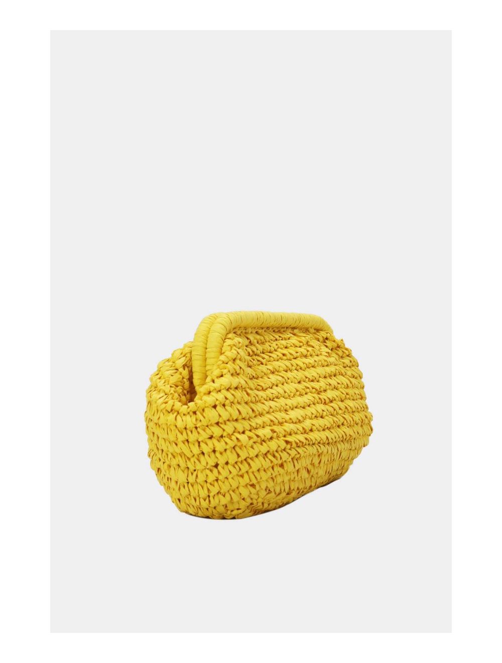 Tom&eva Pochette Structure En Paille 24P-6069-Jaune