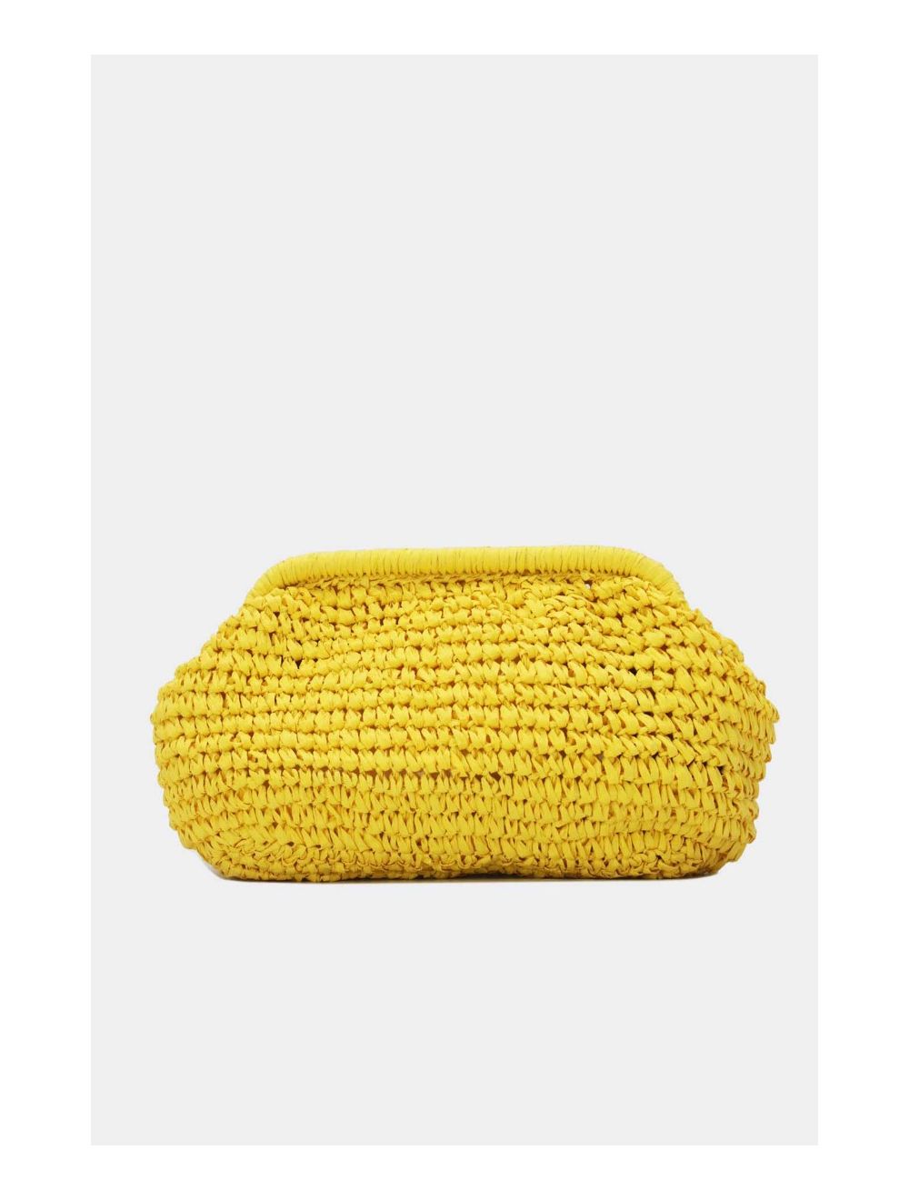 tom&eva Pochette Structure En Paille 24P-6069-Jaune