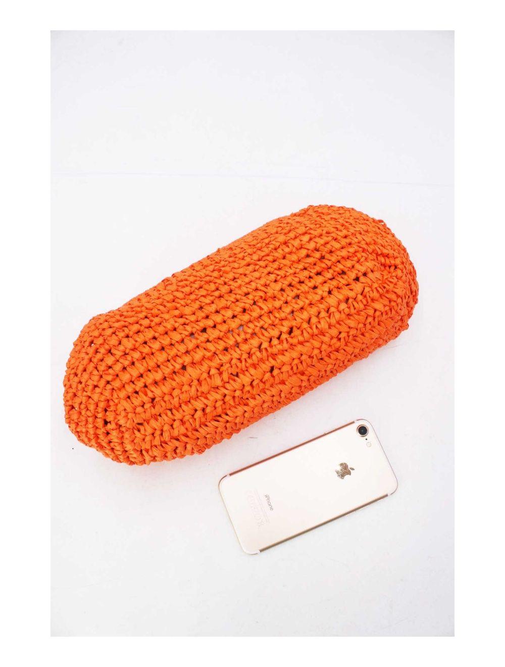 Tom&eva Pochette Structure En Paille 24P-6069-Orange