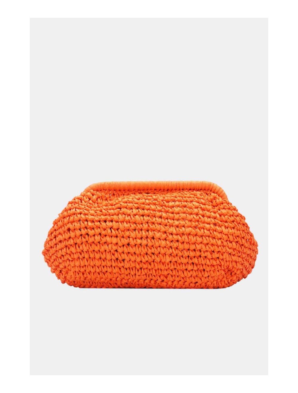 tom&eva Pochette Structure En Paille 24P-6069-Orange