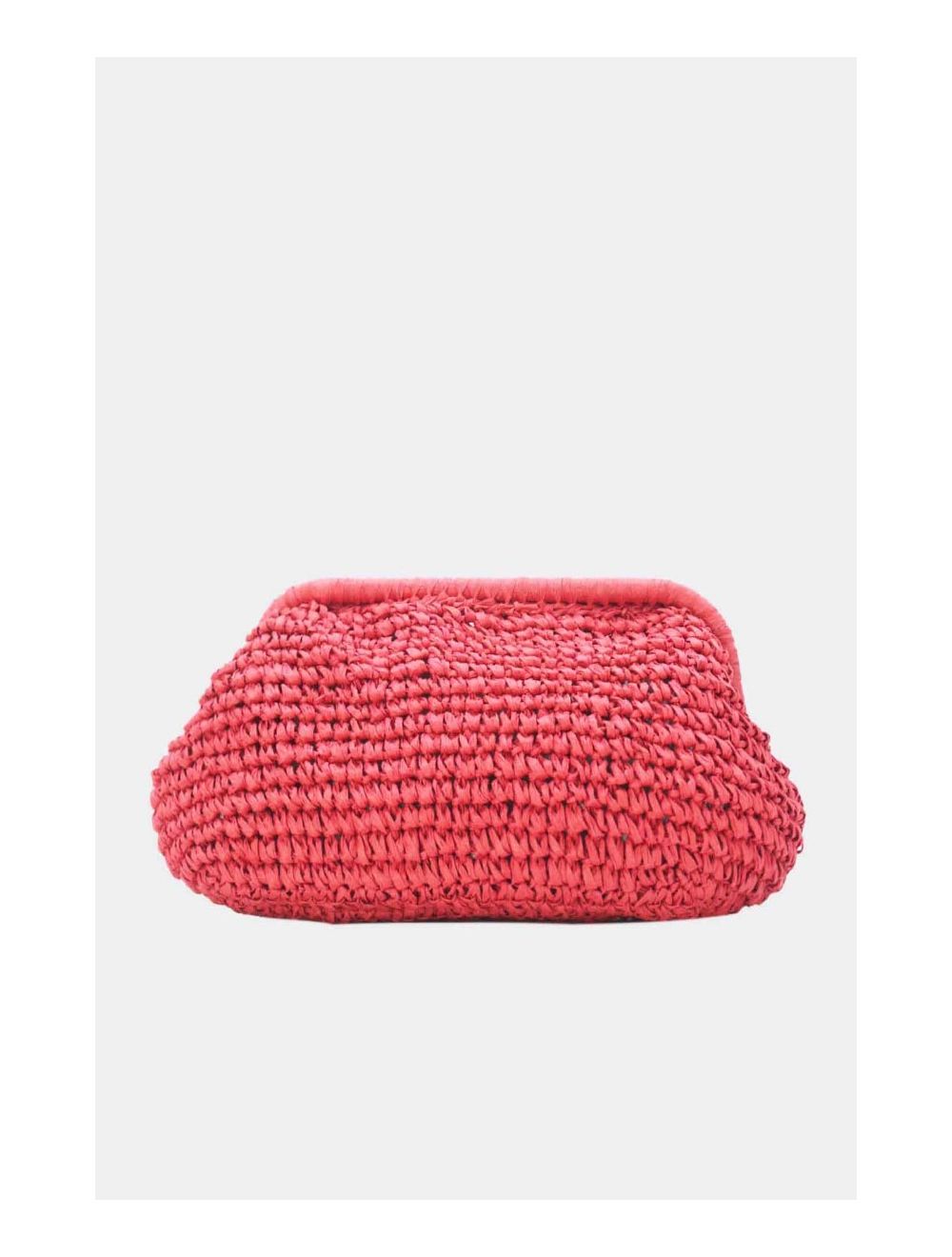 Tom&eva Pochette Structure En Paille 24P-6069-Rouge