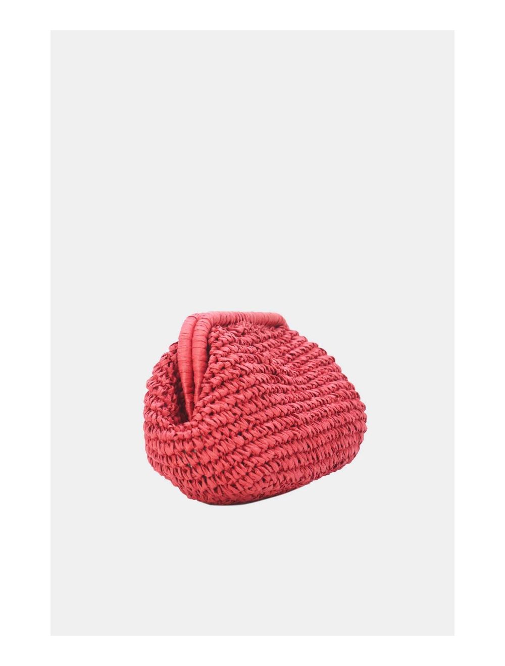 Tom&eva Pochette Structure En Paille 24P-6069-Rouge