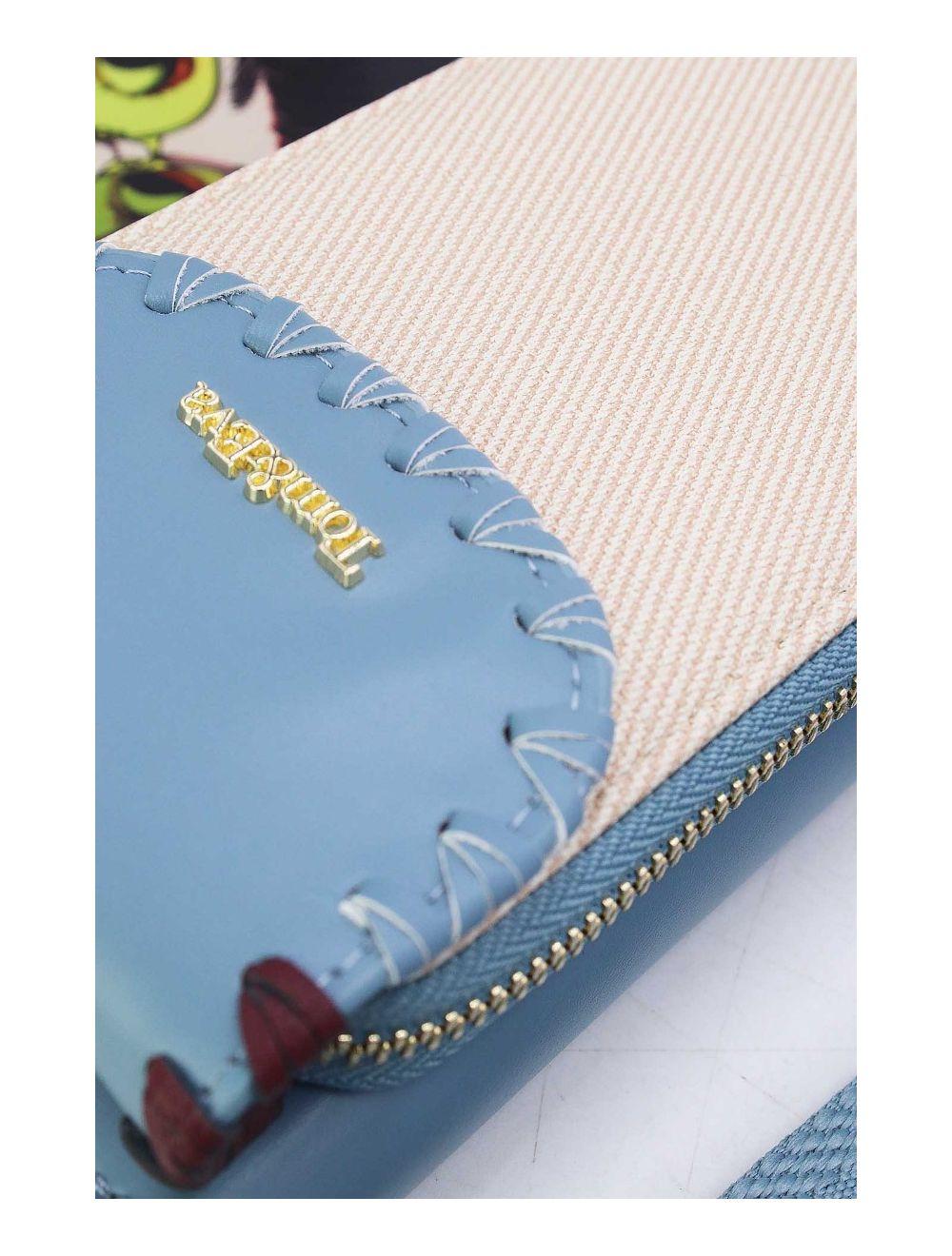 tom&eva Pochette Téléphone Effet Grainé 24P-6022-Bleu