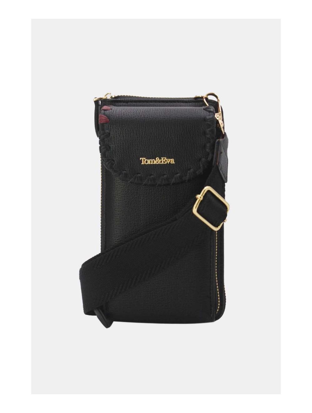 Tom&eva Pochette Téléphone Effet Grainé 24P-6022-Noir#