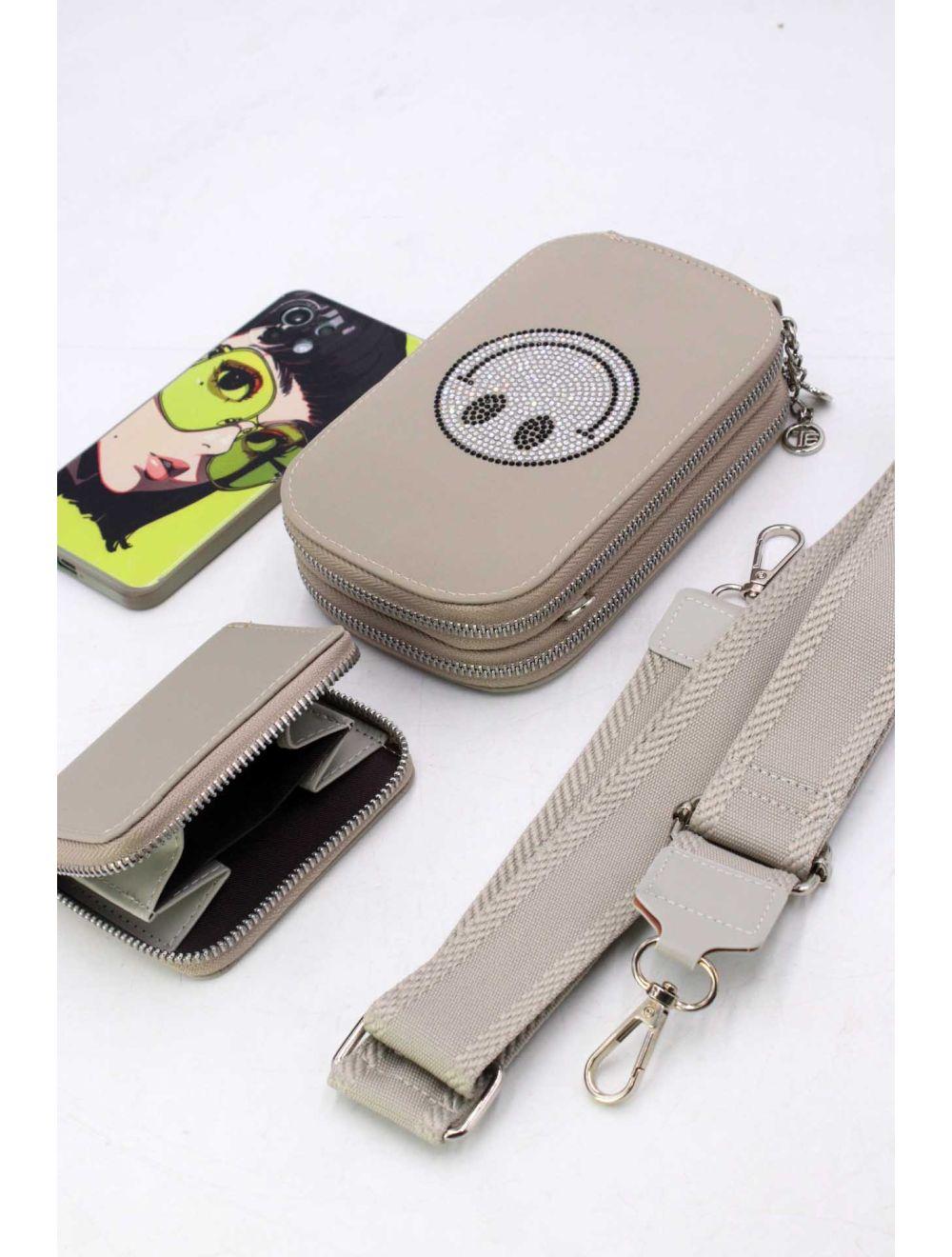 Tom&eva Pochette Téléphone En Tissu Smile 24P-6095-Abricot