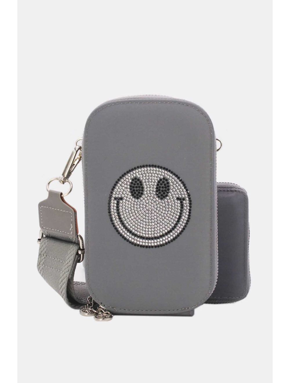 Tom&eva Pochette Téléphone En Tissu Smile 24P-6095-Gris