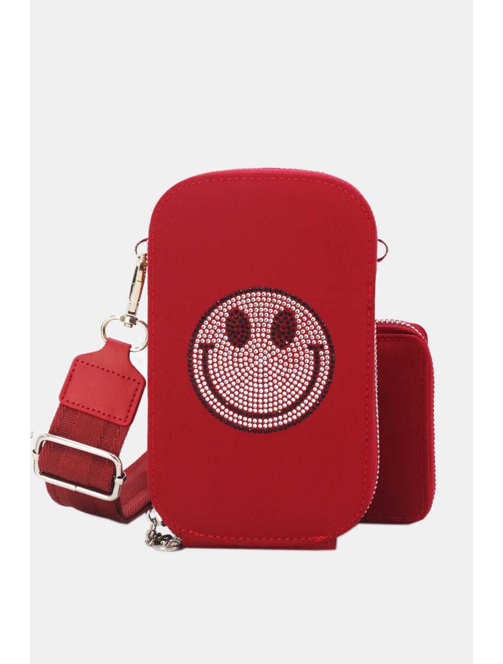 Tom&eva Pochette Téléphone En Tissu Smile 24P-6095-Rouge