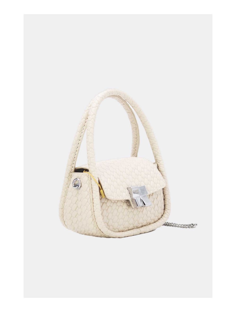 tom&eva Pochette Téléphone Pliable Effet Tissé 24P-6049-Beige