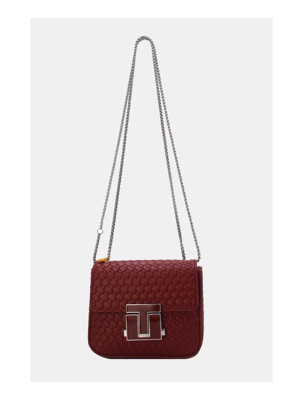 Tom&eva Pochette Téléphone Pliable Effet Tissé 24P-6050-Rouge