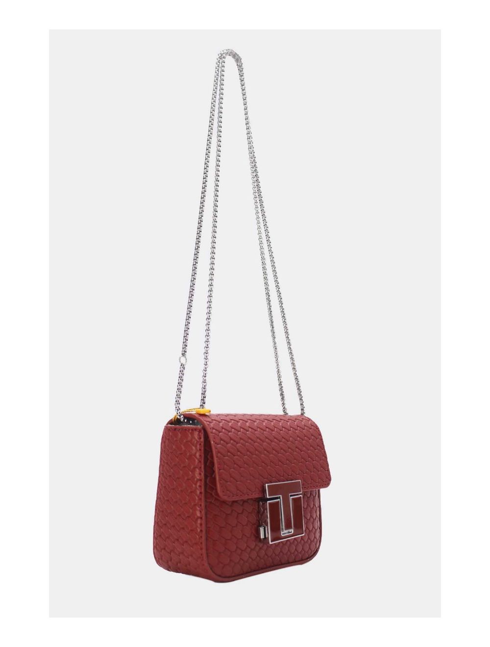 Tom&eva Pochette Téléphone Pliable Effet Tissé 24P-6050-Rouge