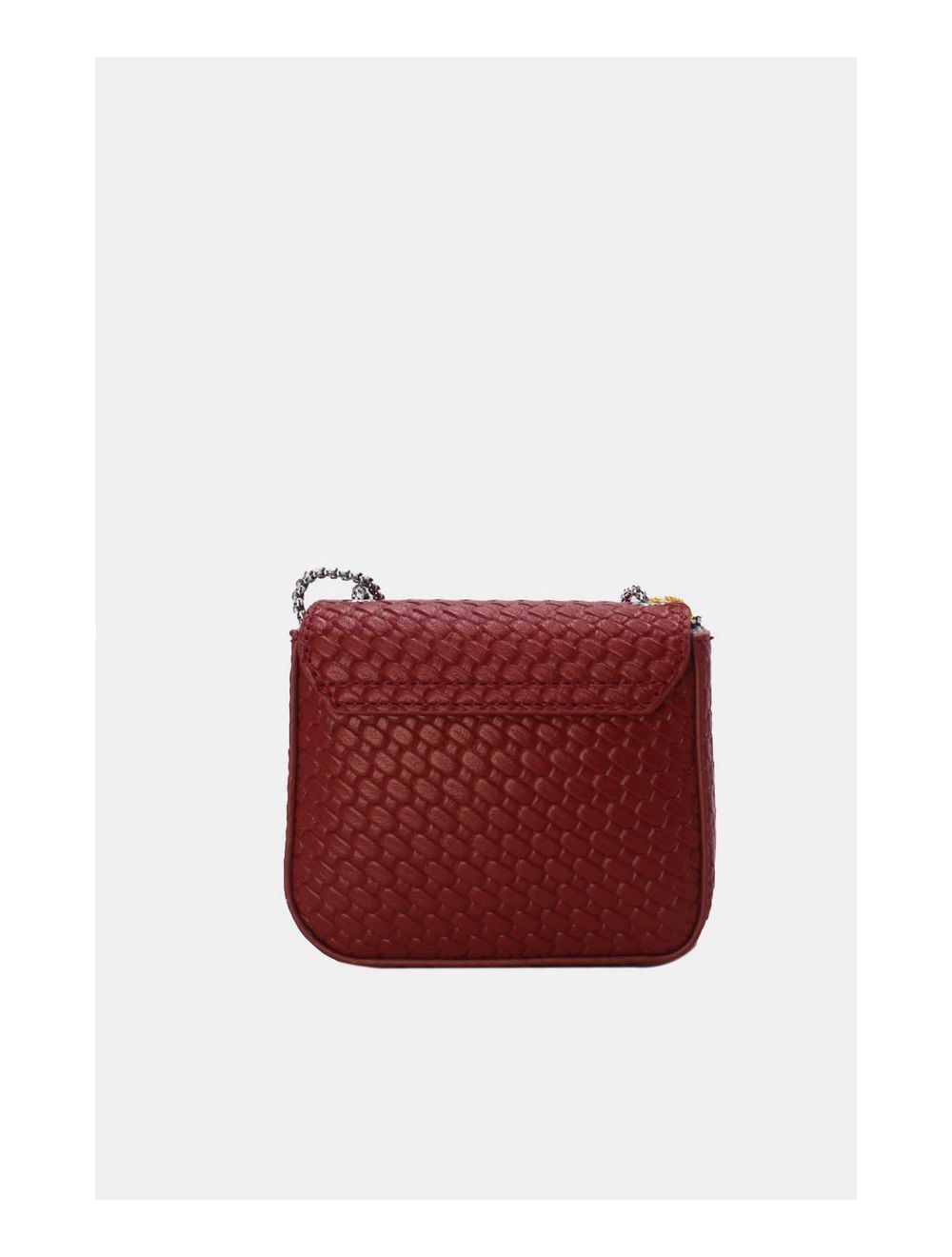 Tom&eva Pochette Téléphone Pliable Effet Tissé 24P-6050-Rouge