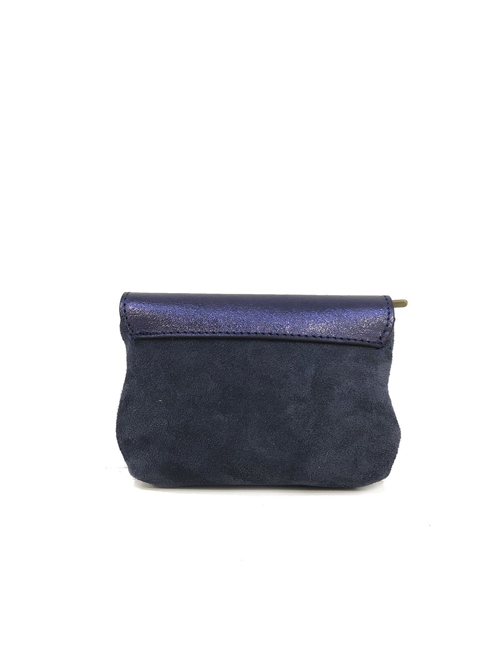 Tom&eva Porte-monnaie Cuir Vachette Souple Et Suede 3991-Marine