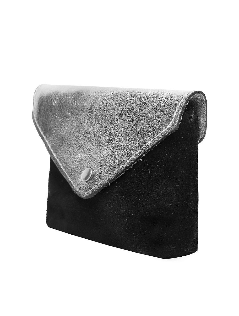 Tom&eva Porte-monnaie Cuir Vachette Souple Et Suede 3991-NoirSilver