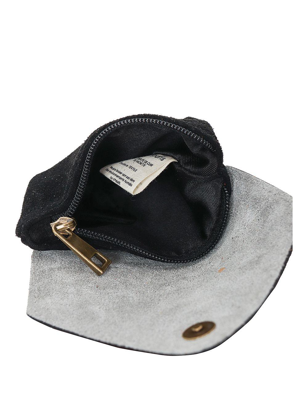 Tom&eva Porte-monnaie Cuir Vachette Souple Et Suede 3991-NoirSilver