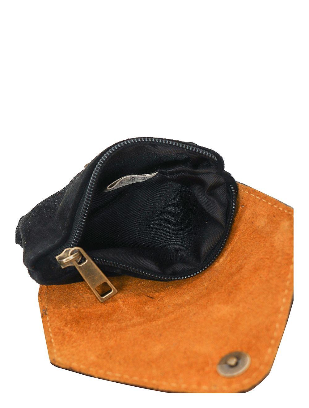 Tom&eva Porte-monnaie Cuir Vachette Souple Et Suede 3991-NoirDoré