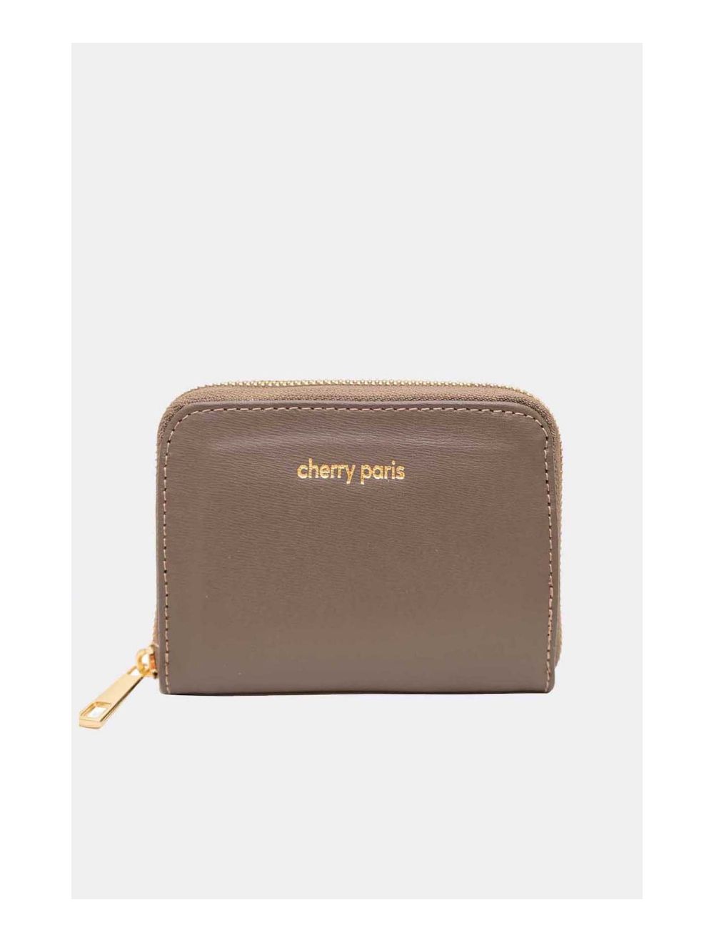 Tom&eva Porte-monnaie En Croûte Cuir Vachette Imprimé Box YUNA BOX 4901B-Taupe