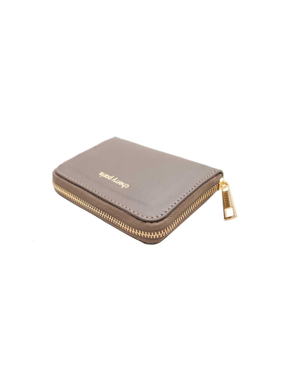 tom&eva Porte-monnaie En Croûte Cuir Vachette Imprimé Box YUNA BOX 4901B-Taupe