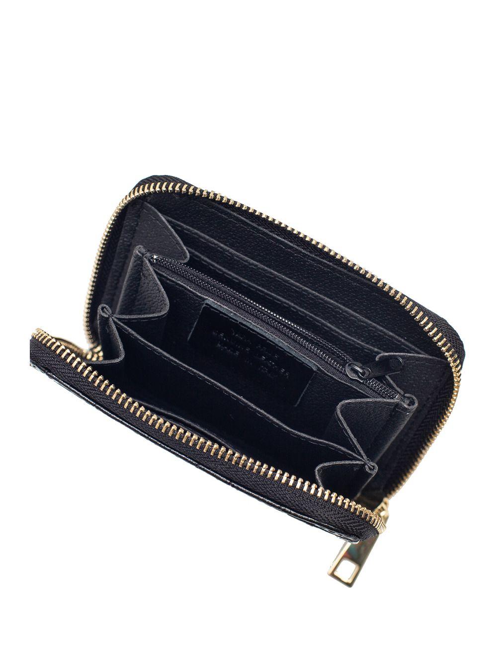 Tom&eva Porte-Monnaie En Croûte De Cuir De Vachette Imprimé Croco-YUNA CROCO 4901-NOIR