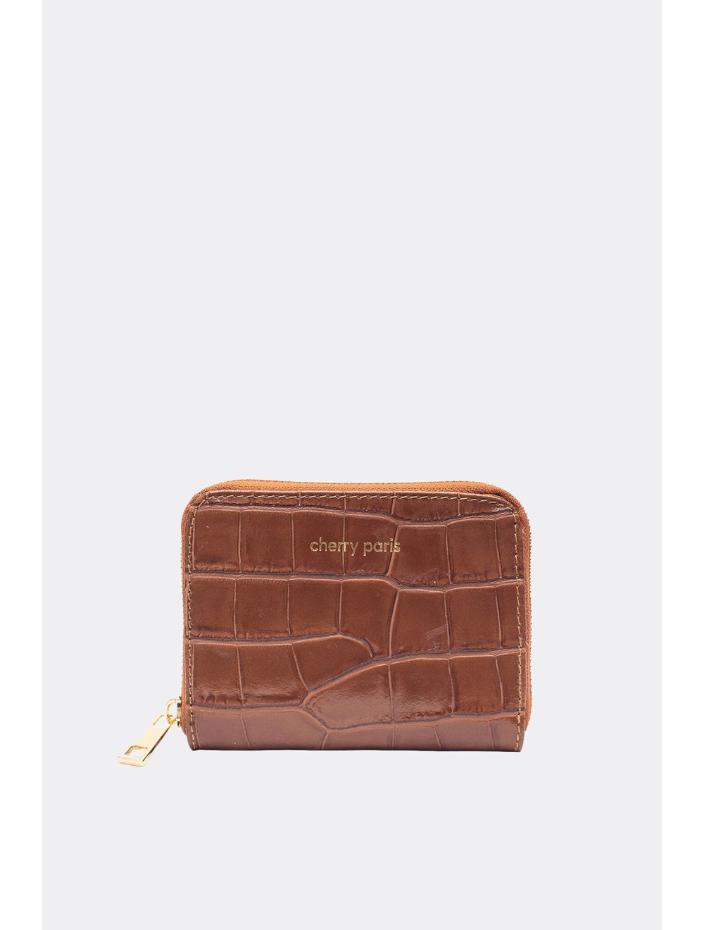 tom&eva Porte-Monnaie En Croûte De Cuir De Vachette Imprimé Croco-YUNA CROCO 4901-CAMEL